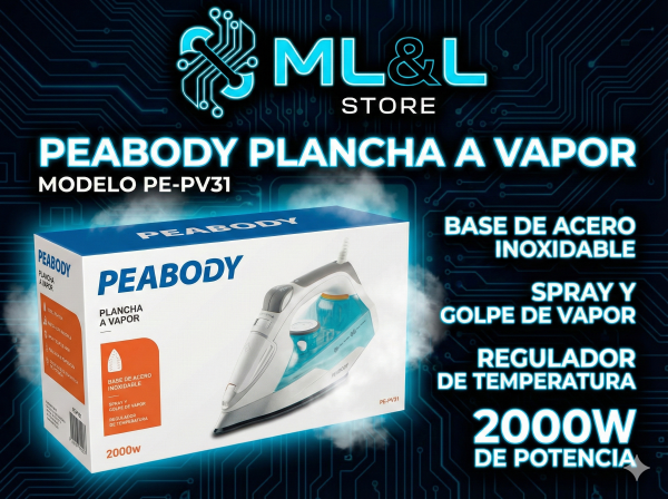 Producto - Plancha Peabody Modelo PE-PV31