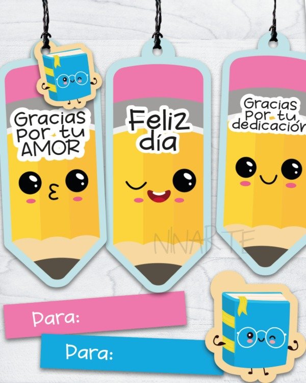 Producto - KIT IMPRIMIBLE TARJETONES DIA DEL MAESTRO FELIZ DIA GENERICO ESCOLAR