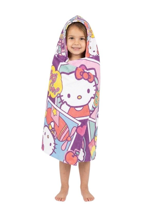 Producto - TOALLON CON CAPUCHA HELLO KITTY