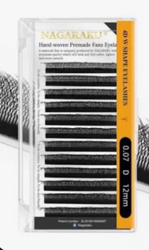 Producto - Pestañas NAGARAKU tecnológicas 4D W 0.07D 12mm