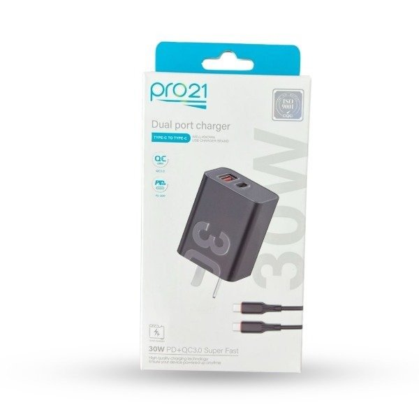 Producto - CARGADOR COMPLETO TIPO C PRO21 30W