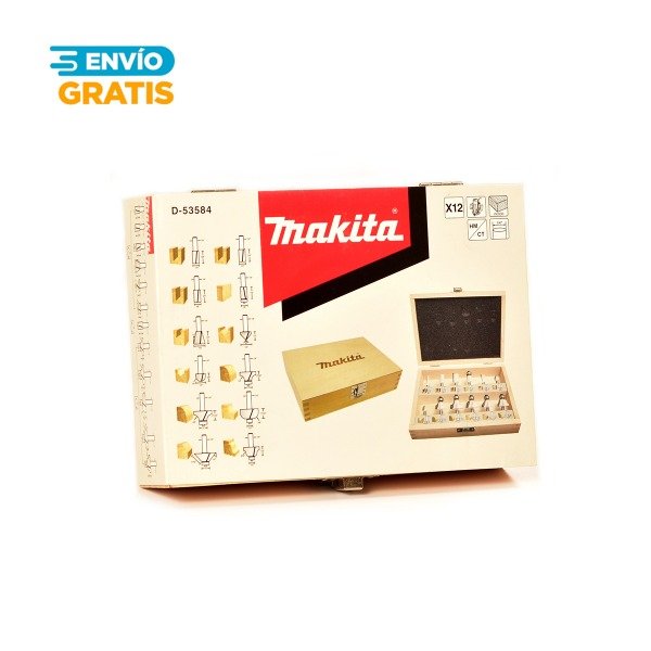 Producto - Juego de 12 fresas Makita D-53584