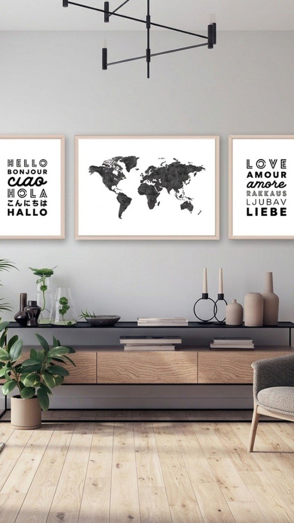 Producto - SET DE 3 CUADROS HELLO WORLD