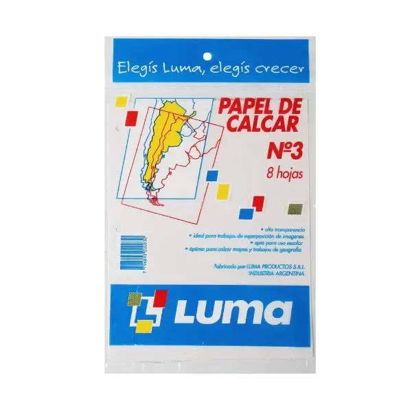 Producto - Repuesto Luma Para Calcar Tamaño Rivadavia x8 Hojas