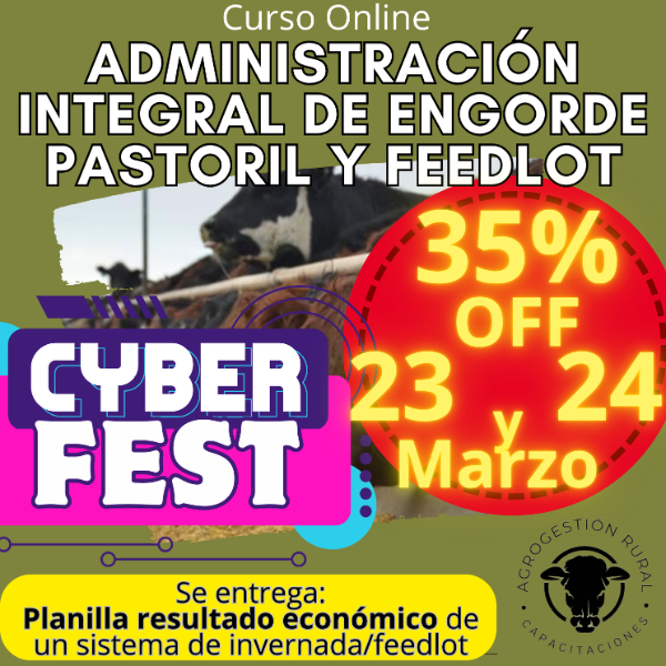 Producto - Curso Online: Administración Integral de Engorde Pastoril y Feedlot