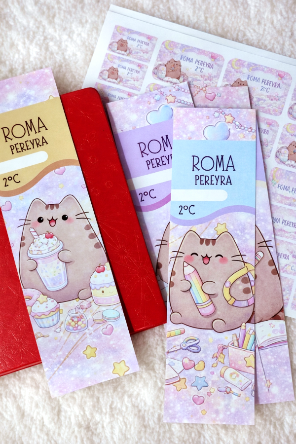 Producto - Etiquetas para cuaderno  (estilo franja)