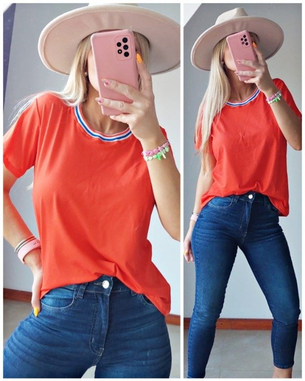 Producto - EXCLUSIVO ONLINE - Remera Ori NARANJA