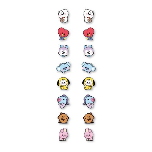 Producto - Aros pasantes - BTS (varios diseños/personajes)