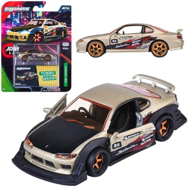 Producto - Majorette JDM Legends Deluxe Moving Parts Nissan Silvia S15 Spec R Aero - 0
