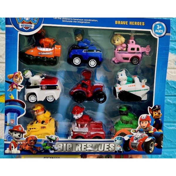 Producto - Set paw patrol patrulla canina por 9