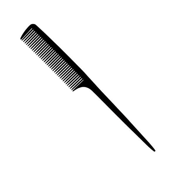 Producto - Peine Cola Plastico Negro 20,5 cm