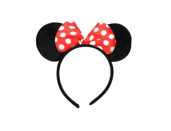 Producto - Vincha Minnie con moño forrada peluchito x unidad