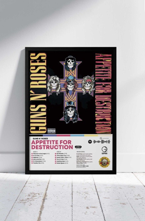 Producto - Cuadro GUNS N' ROSES - Appetite for Destruction