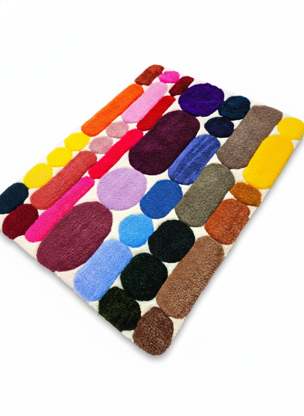 Producto - Alfombra tufting multicolor diseño CROMATICA