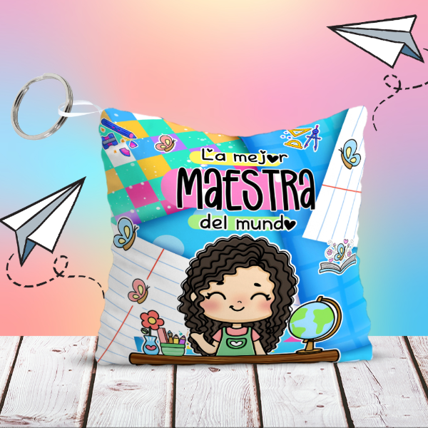 Producto - LLAVEROS ALMOHADITA DIA DEL MAESTRO VII