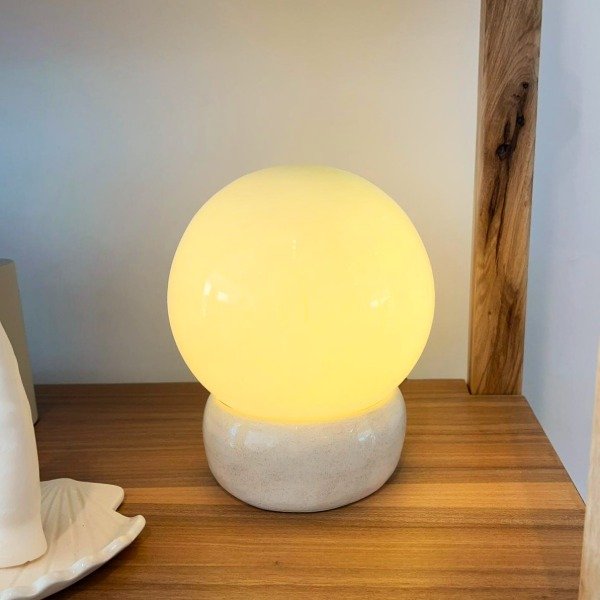 Producto - VELADOR CERÁMICA BLANCO