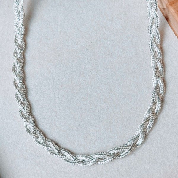 Producto - Cadena Choker Nala Laminada Plata 925 - 1