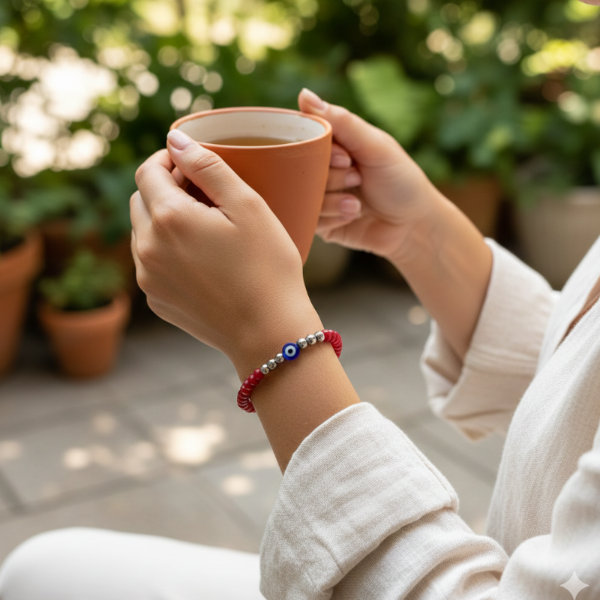 Producto - Pulsera Roja con Ojo Turco - Protección y Energía Vital