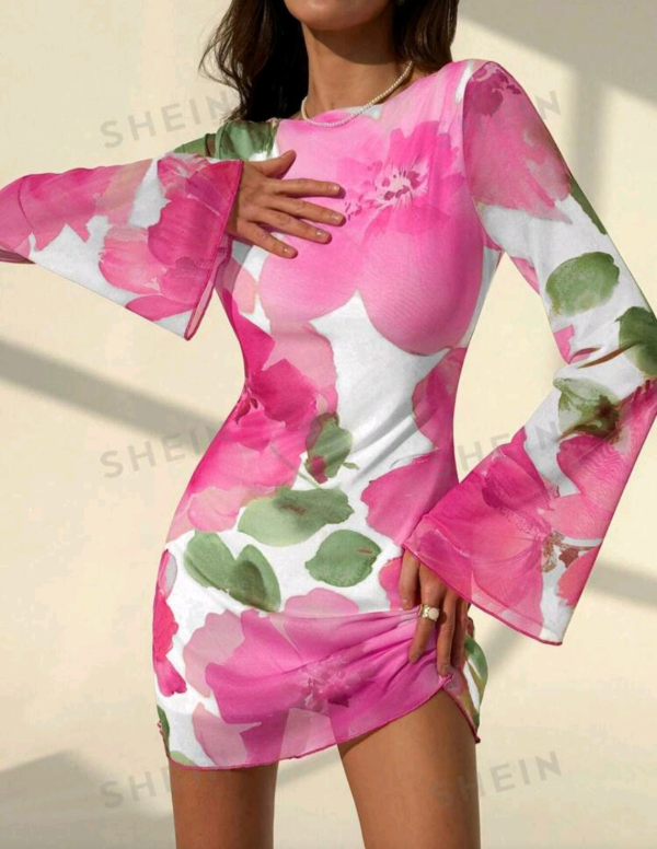 Producto - Vestido Flowerss Pink Shein