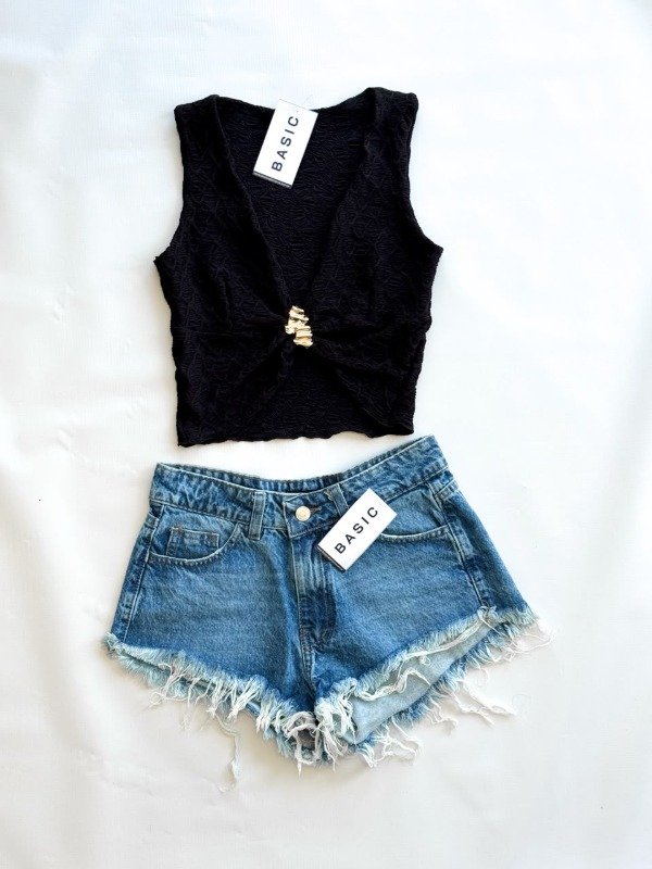 Producto - Short Alice tiro bajo azul - 1