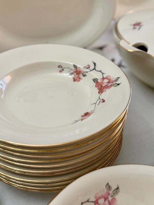 Producto - Plato hondo flor de durazno