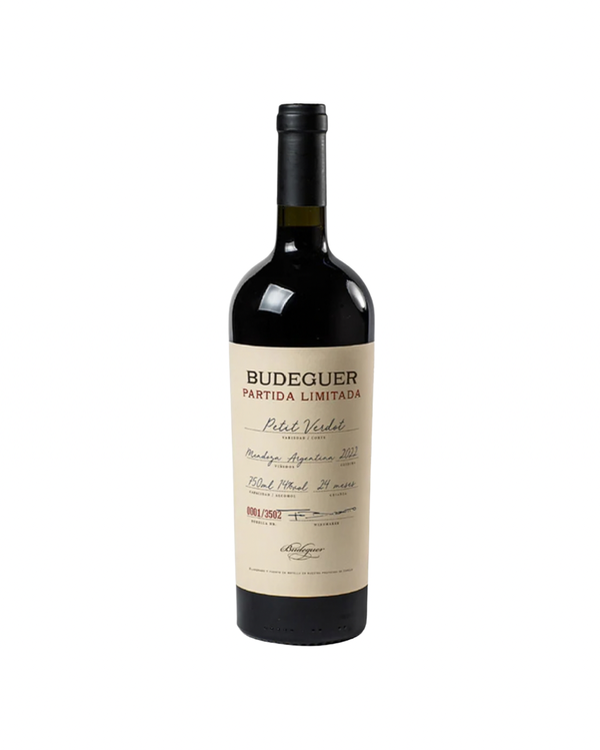 Producto - VINO PETIT VERDOT BUDEGUER PARTIDA LIMITADA 750 ML.
