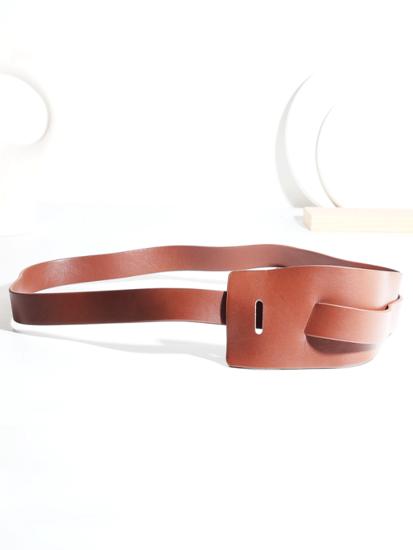 Producto - Cinturón Urban simil cuero choco - 0