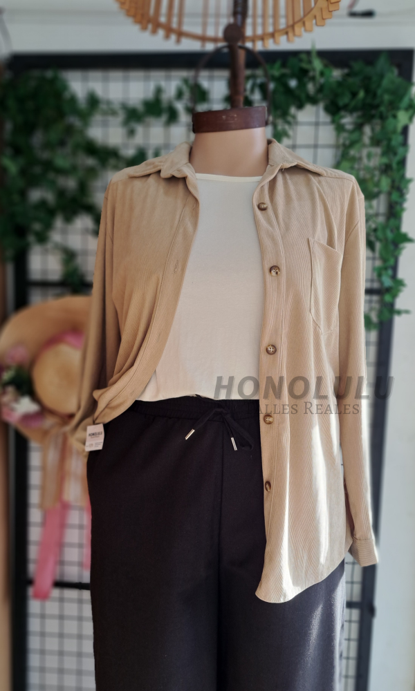 Producto - Camisaco de Corderoy Beige - 3