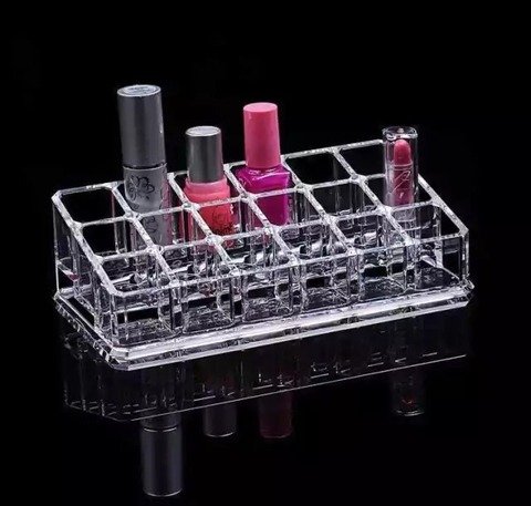Producto - Organizador de maquillaje acrilico 18 divisorios 16.5cm - 1