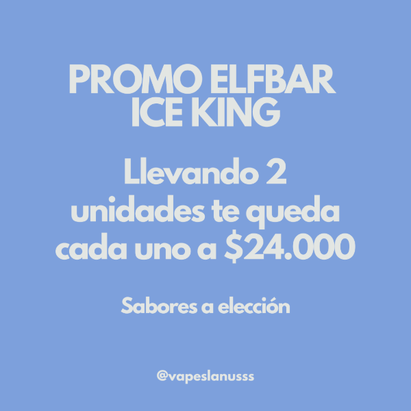 Producto - PROMO ELFBAR ICE KING
