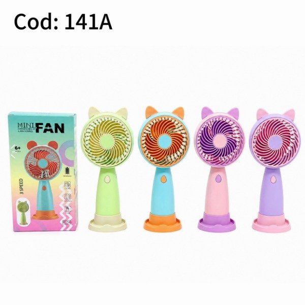 Producto - Ventilador eléctrico Mini Fan recargable usb #141A