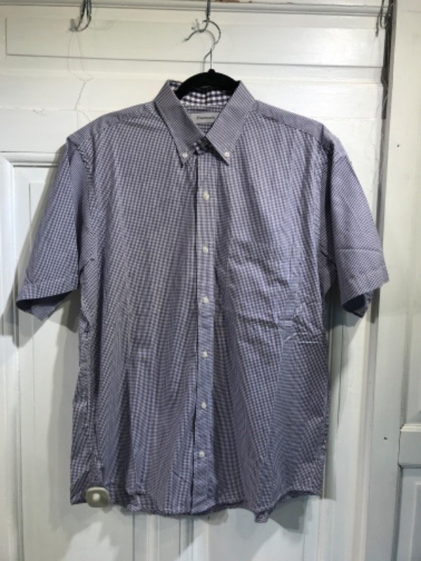 Producto - Camisa PARIGGI cuadrille azul y blanca-Talle XL- PRECIO: 22x