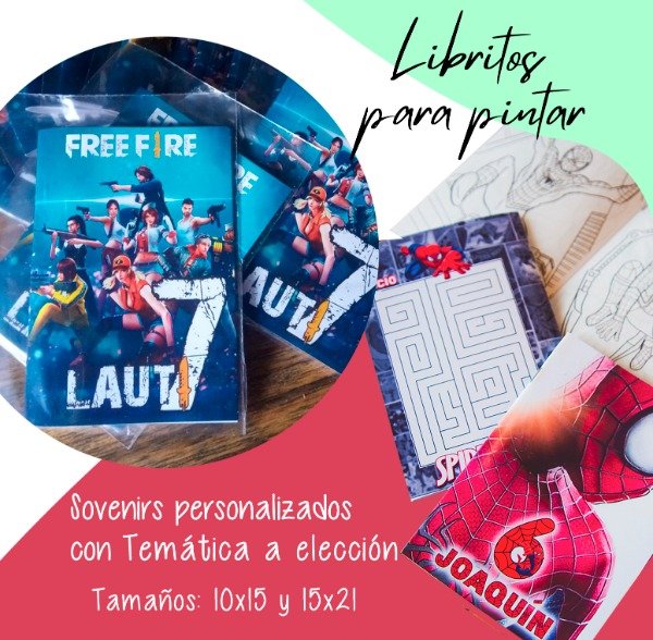 Producto - LIbritos para pintar personalizados