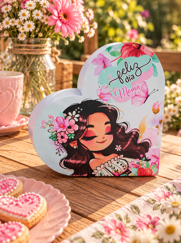 Producto - Caja Corazón XL Floral Día del la Madre - 0