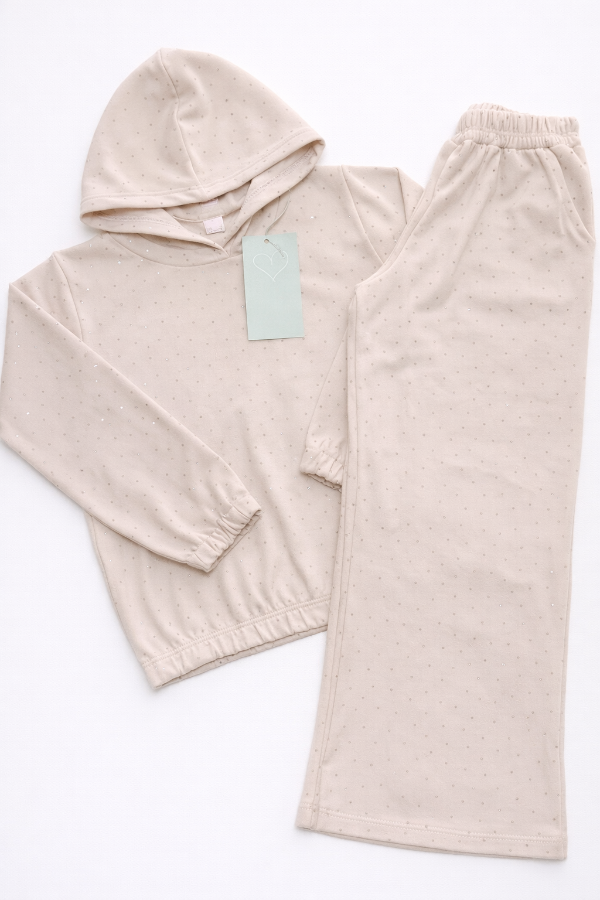 Producto - Dúo darlom con brillos crudo