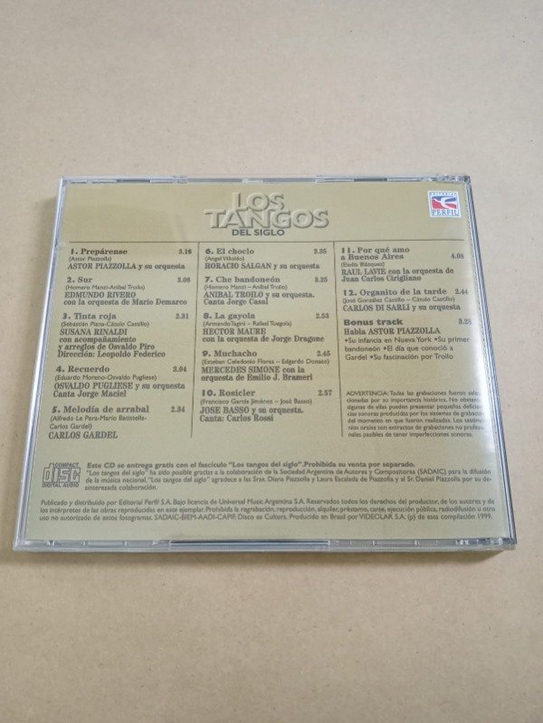 Producto - Los tangos del siglo - Astor Piazzolla - Perfil 1999 - 1