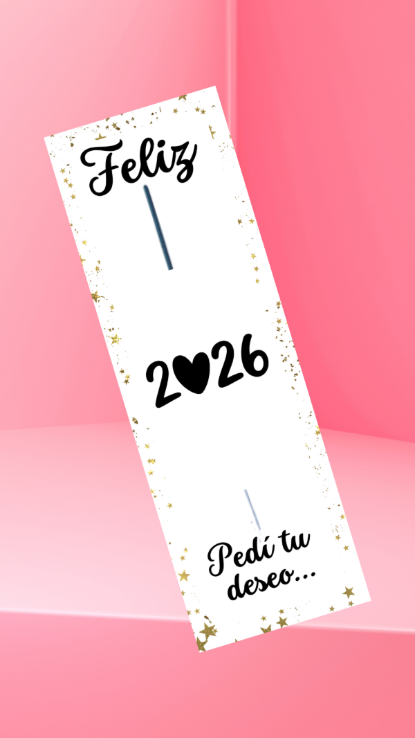 Producto - Porta estrellas pide un deseo 2026 x 5 und ( solo empaque)