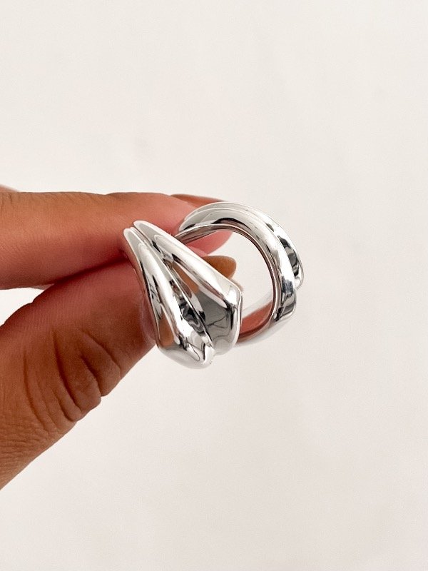 Producto - Aros Abbie Plateado