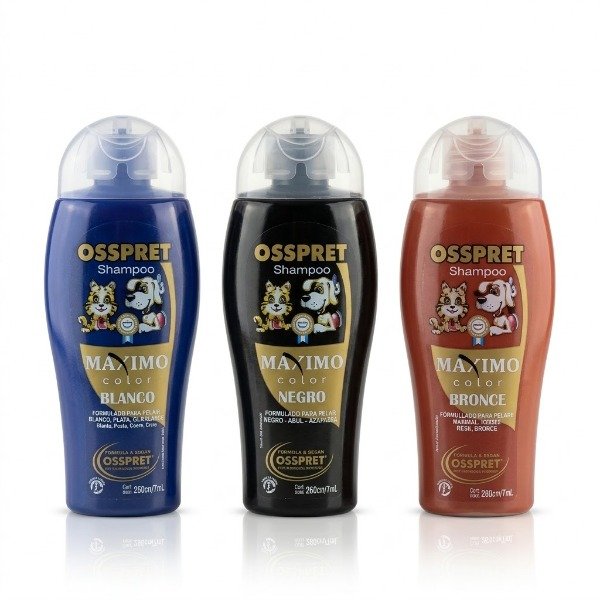 Producto - Shampoo Osspret Máximo Color Tonalizador x 250ml - Realza el Pelaje
