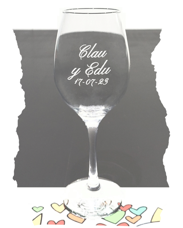 Producto - Copa de vino personalizada para aniversario