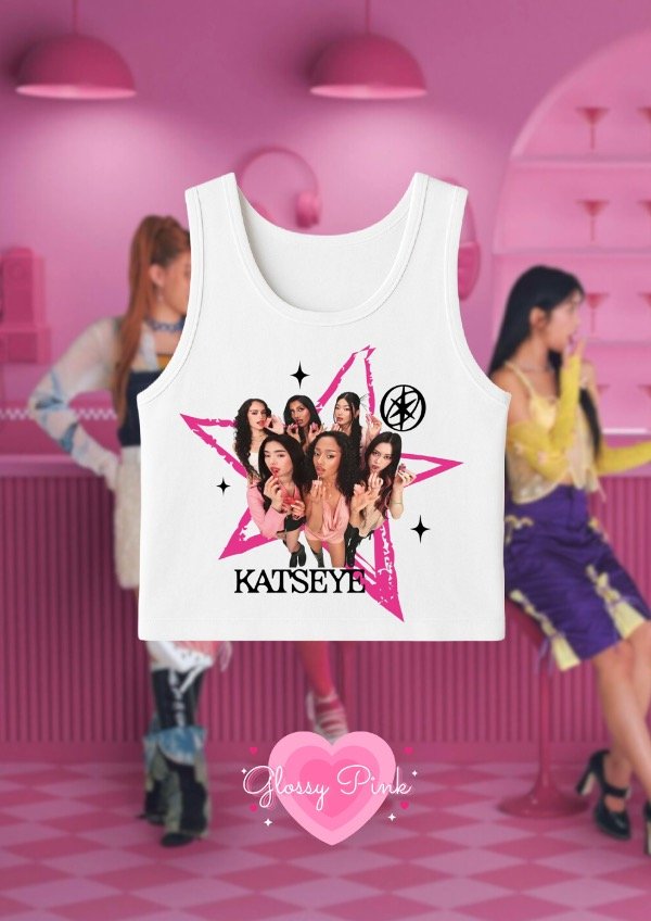 Producto - Tank Top Katseye pink - DTF