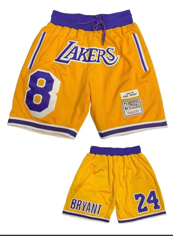 Producto - Short Angeles Lakers Nba Just Don Amarillo Retro 1996/97 - 1