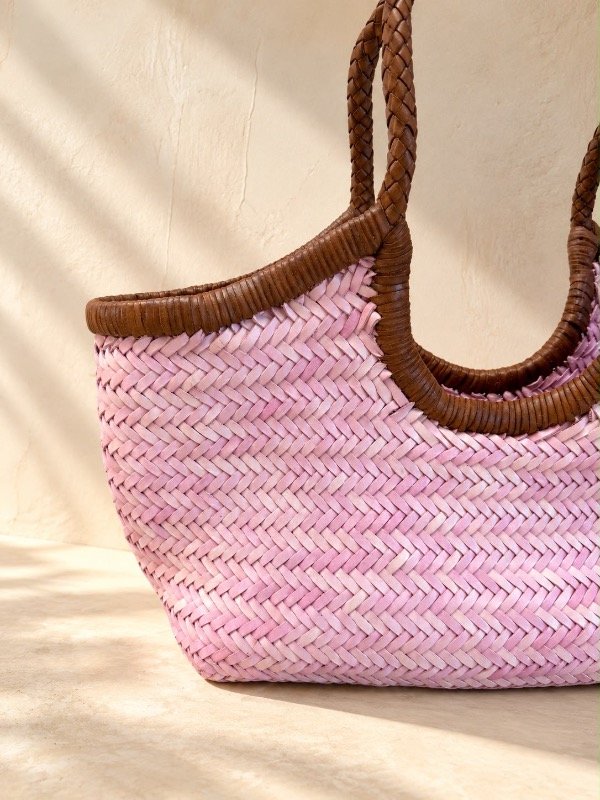 Producto - The Half Moon Canasta / Light Pink and Cinnamon - 1