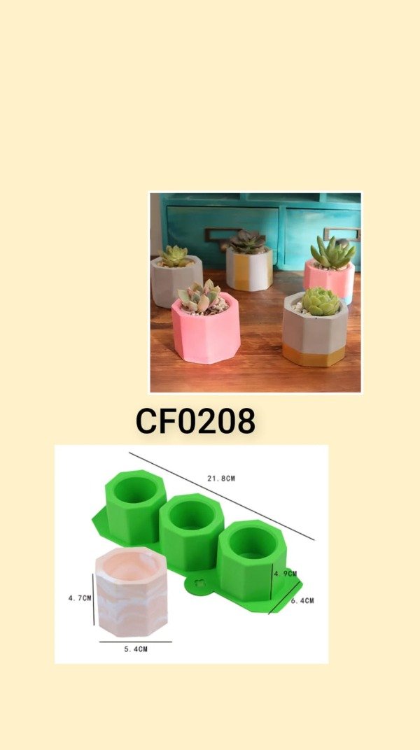 Producto - MACETA OCTOGONAL X 3 - CF0208