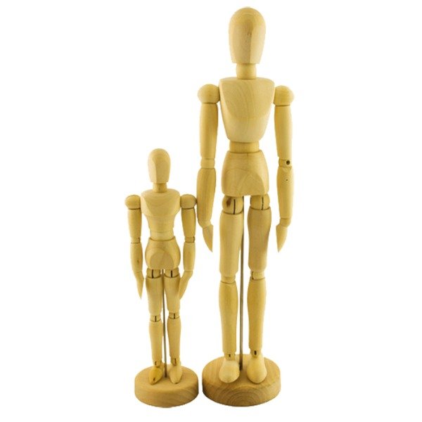 Producto - MUÑECO ARTICULADO DE MADERA de 20 cm