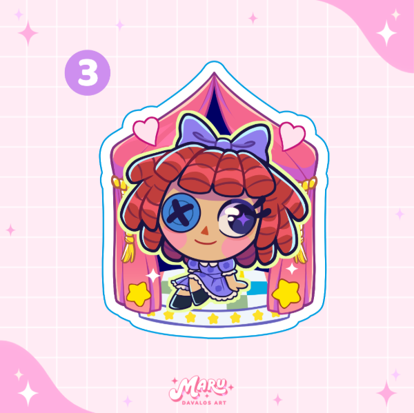 Producto - Digital Circus 2 - Stickers - 3