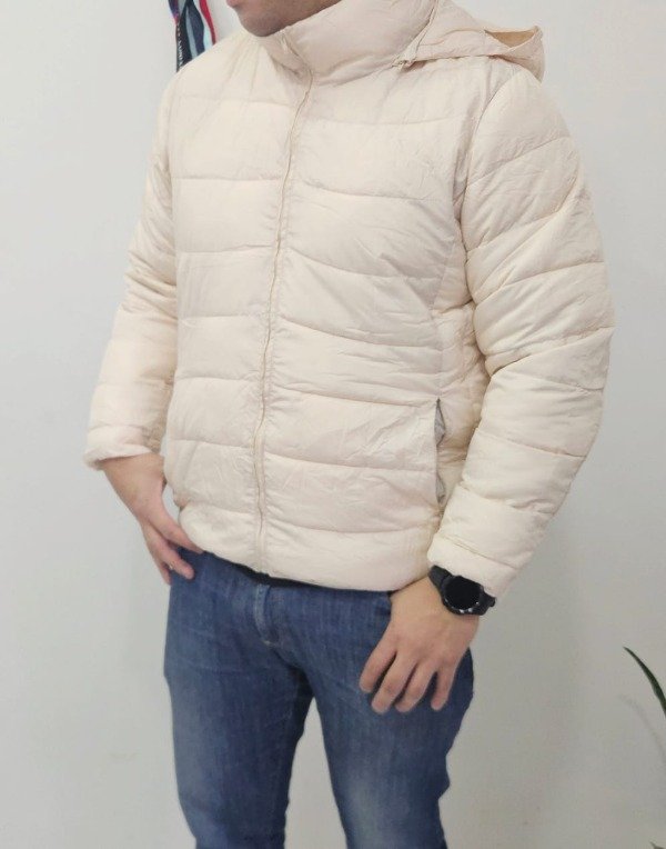 Producto - CAMPERA PUFFER CREMA UNIXES
