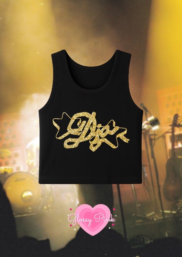 Producto - Tank Top DJO dorado - VINILO TEXTIL GLITTER