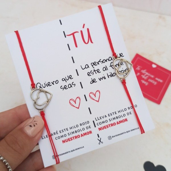 Producto - Hilo rojo Doble corazon