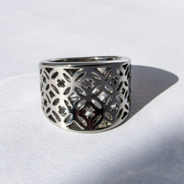 Producto - Anillo diseño calado X